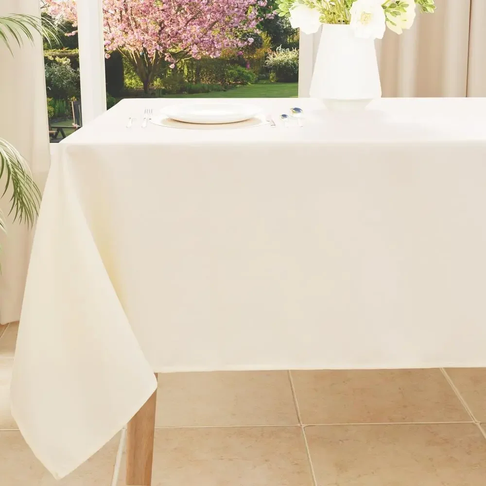 Cream Rectangular Tablecloth Dining Kitchen Home Decor Table Cover 60x120